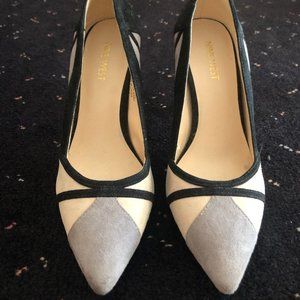 Black, Grey, Beige Accents - Stiletto Heel